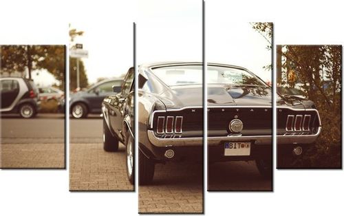 70 100CM OBRAZ 5 ELEM FORD MUSTANG 55LANEY69 DRUK PŁÓTNO na Arena.pl