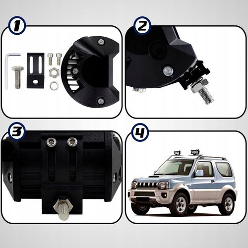 2 x Halogen motocyklowy-doświetlacz 72W+WŁĄCZNIK na Arena.pl