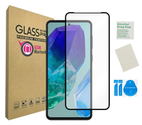 Szkło do SAMSUNG GALAXY M55 5G ochrona na ekran 5D czarna ramka hartowane
