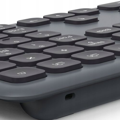 KLAWIATURA I MYSZKA Zestaw Bezprzewodowy Hama WKM-550 Czarno-Szara na Arena.pl