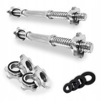 Zestaw 2 x Gryf krótki do hantli 40 cm 25 mm gryfik sztangielka do ćwiczeń