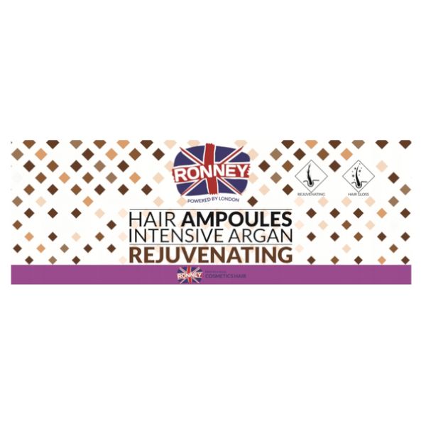 Ronney Intensive Argan Ampułki do włosów z olejkiem arganowym, 10x12ml zdjęcie 1
