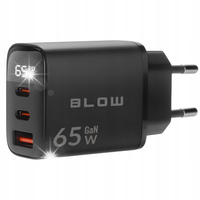 SZYBKA ŁADOWARKA SIECIOWA KOSTKA GNIAZDO USB 2x USB-C PD QC 3.0 65W GAN