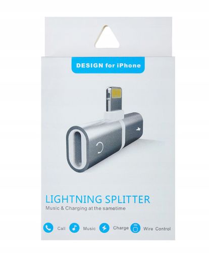 ADAPTER 2x LIGHTNING SŁUCHAJ ŁADUJ 2W1 do iPhone na Arena.pl