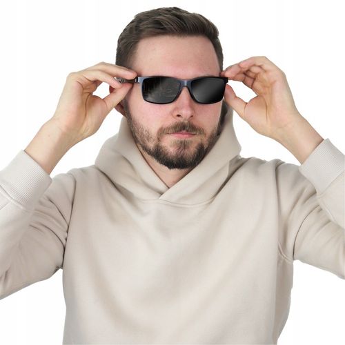 OKULARY PRZECIWSŁONECZNE męskie POLARYZACYJNE drewniane NERDY UV400 + na Arena.pl