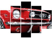 105CM 150CM ZEGAR 5 ELEM RED MUSTANG Y DRUK OBRAZ