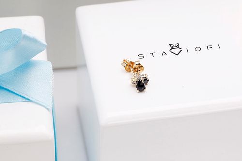 Złote kolczyki KZD2296 - Diament na Arena.pl