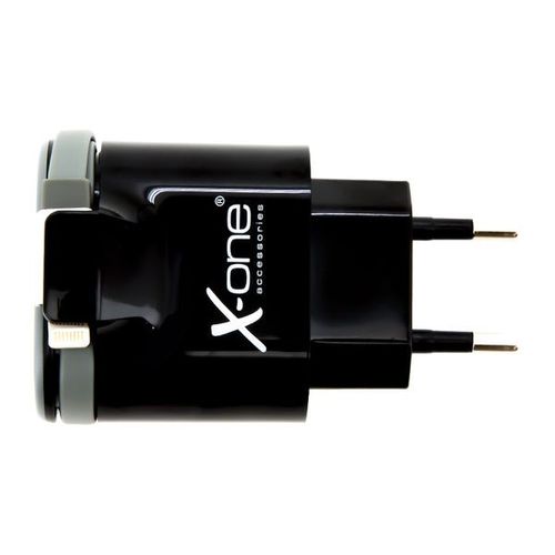 Ładowarka Ścienna Ref. 138161 2 x USB 2.1 Cable Lightning Czarny na Arena.pl