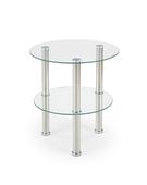Stolik kawowy Sable transparentny/ chrom