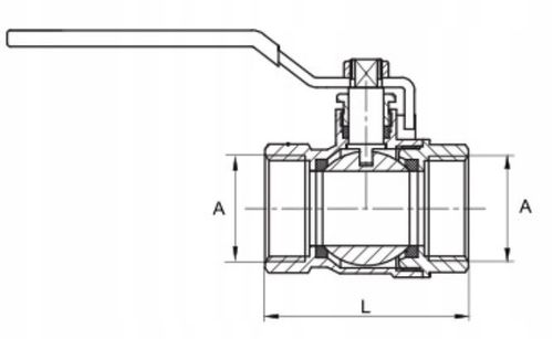 ZAWÓR KULOWY KUREK Ø 1'' CAL WW DN25 DŁAWIK RĄCZKA MOSIĘŻNY SOLIDNY na Arena.pl