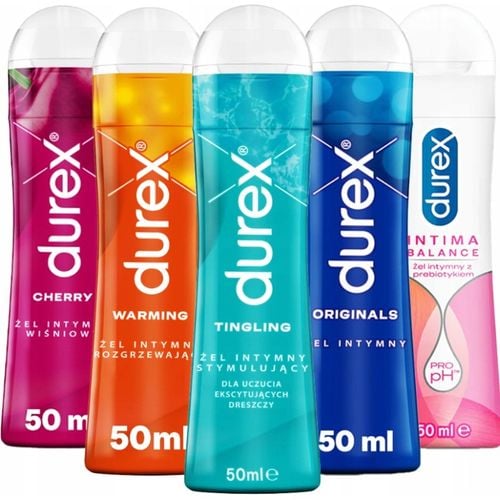 ZESTAW Durex 5x modeli ŻEL INTYMNY STYMULUJĄCY POTĘGUJĄCY DOZNANIA MIX PLAY na Arena.pl