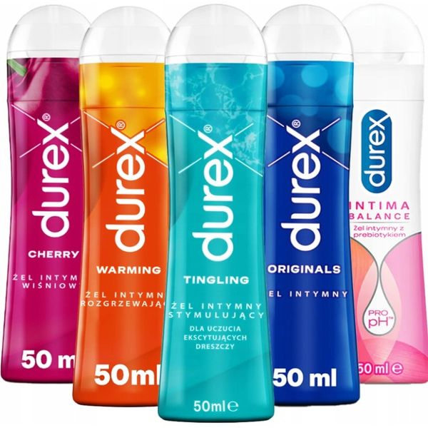 ZESTAW Durex 5x modeli ŻEL INTYMNY STYMULUJĄCY POTĘGUJĄCY DOZNANIA MIX PLAY zdjęcie 1
