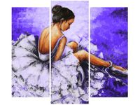 OBRAZ BALETNICA GRANATOWYM TLE