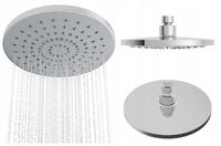 Deszczownica natryskowa prysznicowa CHROM okrągła do łazienki O-200 mm