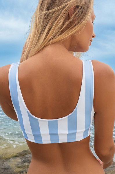 SEKSOWNY STRÓJ KĄPIELOWY BIKINI W PASY DWUCZĘŚĆIOWE HIT KOSTIUM KĄPIELOWY L zdjęcie 4