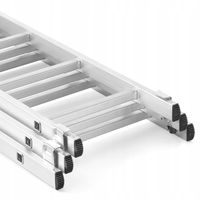 Drabina aluminiowa wielofunkcyjna 3x8 HIGHER na schody BASIC + GRATIS