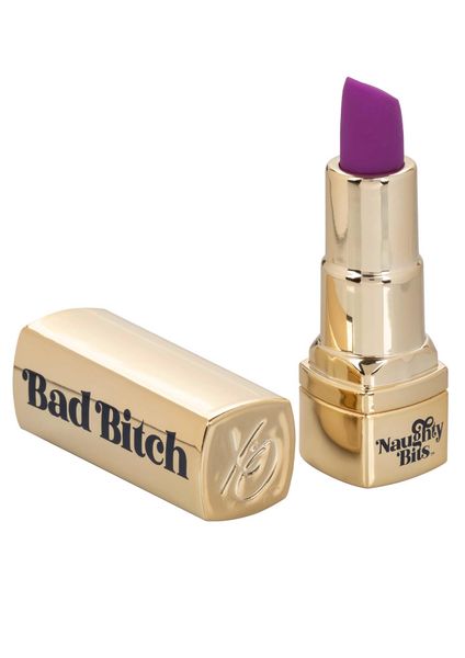 Bad Bitch Lipstick Vibrator Gold zdjęcie 1