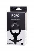 toyfa popo pleasure anal plug cordis l vibro black