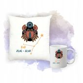 Zestaw Poduszka i Kubek Nadruk Personalizacja PREZENT ZNAK ZODIAKU RAK