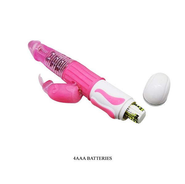 Naturalny Żelowy Wibrator Rotacyjny - Fascination Rabbit zdjęcie 9