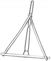 Wsuwka Spinka do włosów srebrna trójkąt metalowa  X5_Srebrny