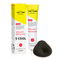 ALFAPARF YELLOW Farba do włosów 5 COOL - Chłodny jasny naturalny brąz 100ml