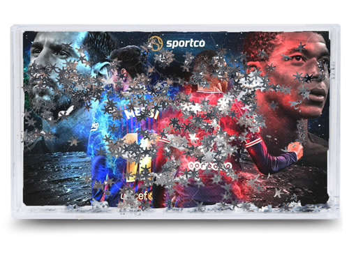 Akwarium - Ramka wodna 3D - Mbappe, Ronaldo, Messi na Arena.pl