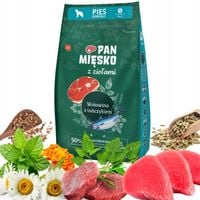 Pan Mięsko Karma sucha dla psa Zioła z Wołowiną i tuńczykiem chrupki S 3kg