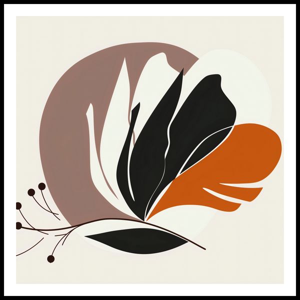 Plakat 100x100cm Elegancja Roślinna zdjęcie 3