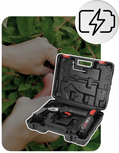 SEKATOR AKUMULATOROWY ELEKTRYCZNY NOŻYCE SEKATOR OGRODOWY 40 mm AKUMULATOR na Arena.pl