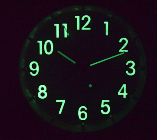 ZEGAR ŚCIENNY 33cm FOSFORYZUJĄCY (T65) na Arena.pl