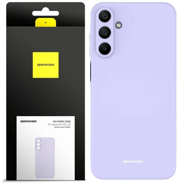 Spacecase Silicone Case Galaxy A15 4G / 5G Light Purple zdjęcie 1
