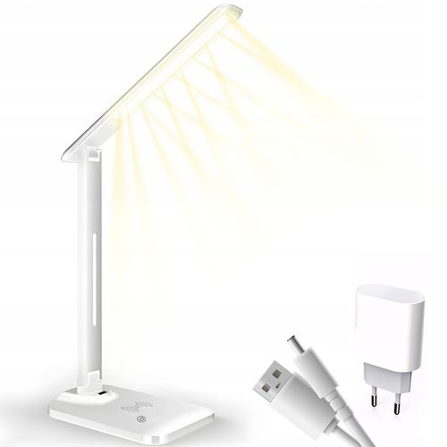 LAMPKA LED BIURKOWA NOCNA SZKOLNA BIURKO ŁADOWARKA na Arena.pl