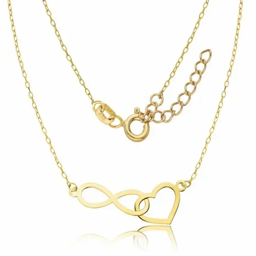 Złoty Łańcuszek Nieskończoność Celebrytka Grawer na Arena.pl