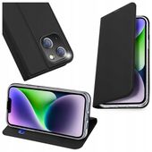 etui do iphone 15 plus pokrowiec z klapką i portfelem dux ducis skin