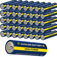ZESTAW 40X BATERIE BATERIA ALKALICZNE AA PALUSZKI LR06 R6 1.5V MOCNA