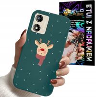 ETUI CASE DO MOTOROLA MOTO E13 - ŚWIĄTECZNE WZORY RENIFER MIKOŁAJ PREZENT