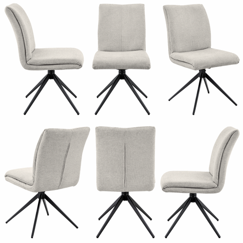 Krzesło obrotowe Camila szenilowe beżowe do kuchni jadalni salonu na Arena.pl