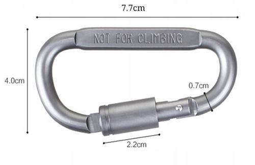 Karabińczyk metalowy Szekla survival blokada biwak na Arena.pl