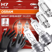 Żarówki Osram H7 Night Breaker Silver +100% W5W Led Clear Rękawiczki