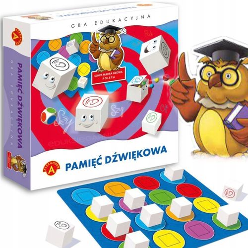Zestaw Gra edukacyjna PAMIĘĆ DŹWIĘKOWA Alexander LOGOPEDIA, SŁUCH + OŁÓWEK na Arena.pl