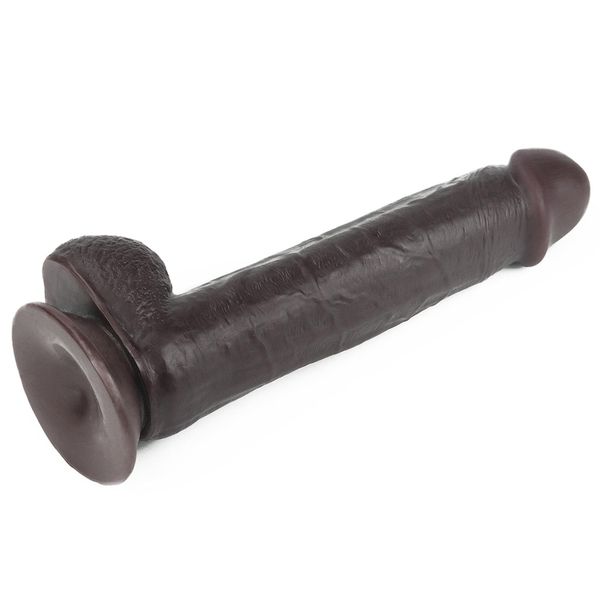 9.0'' sliding skin dual layer dong - black zdjęcie 6