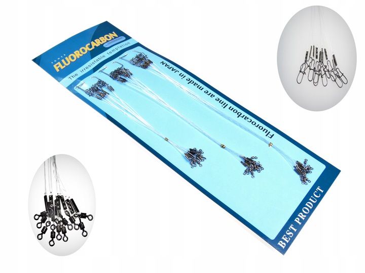 PRZYPONY FLUOROCARBONOWE 30szt JAPAN zdjęcie 1