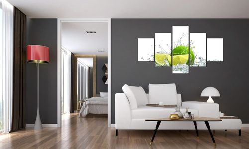 Obraz Tryptyk 125X70 Limonka na Arena.pl