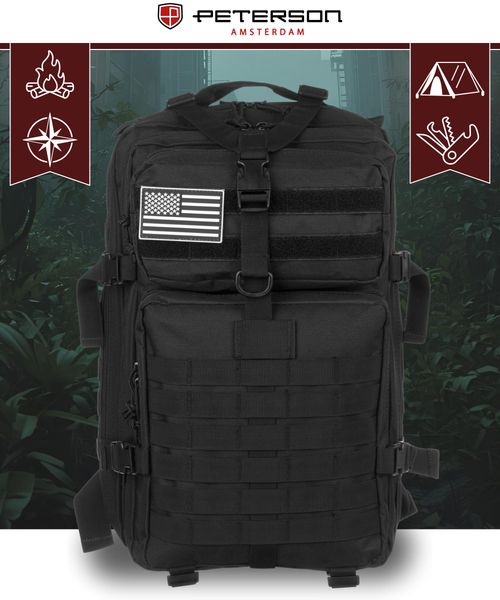 plecak ptn bl096-8090 black zdjęcie 3