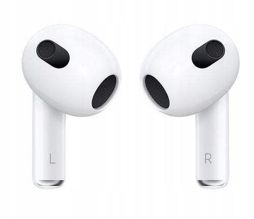 Słuchawki bezprzewodowe douszne Apple AirPods 3 gen. z etui MagSafe białe na Arena.pl
