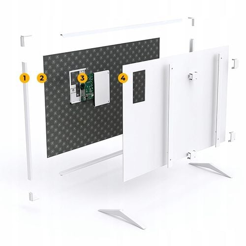 Grzejnik na podczerwień promiennik ciepła WarmUp 770W WiFi Tuya LED Pilot na Arena.pl