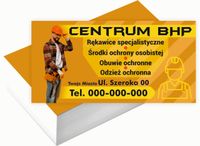 Wizytówki firmowe 100szt WIELE wzorów DO WYBORU CENTRUM BHP