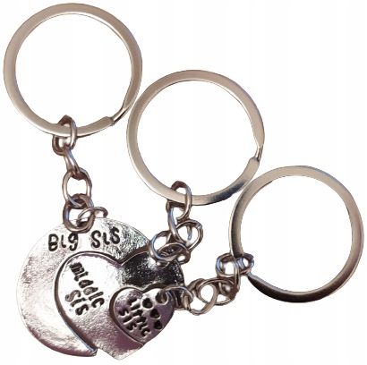 Brelok Trio Sisters Triangle Serce Przyjaciółki na Arena.pl