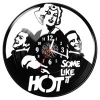 Zegar ścienny z płyty winylowej Some like it hot 1715.14